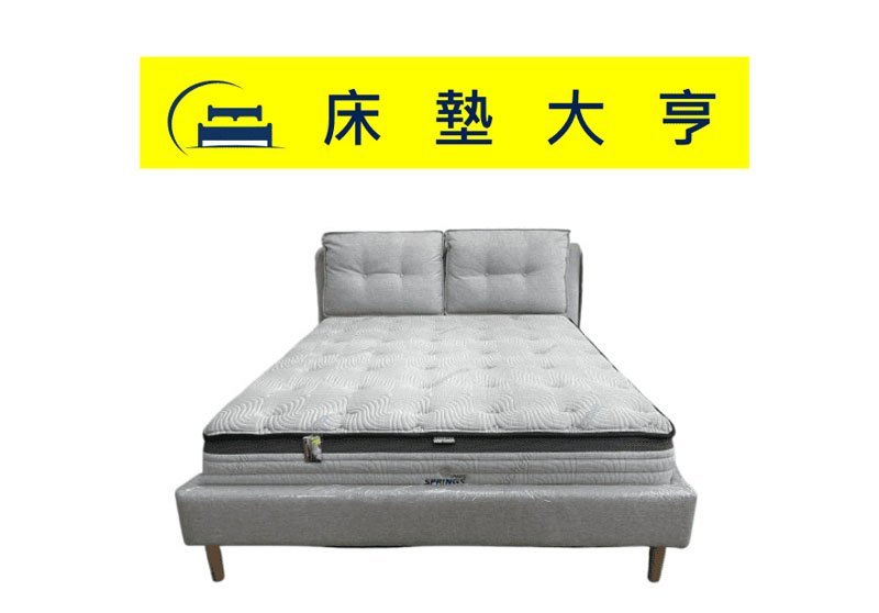 K206摩登5尺灰布床台 (不含床墊)
